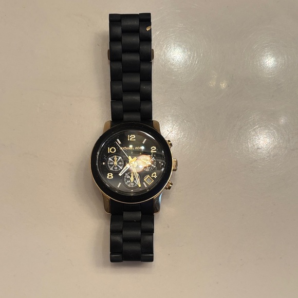 Michael Kors Black and Gold Women\'s Watch